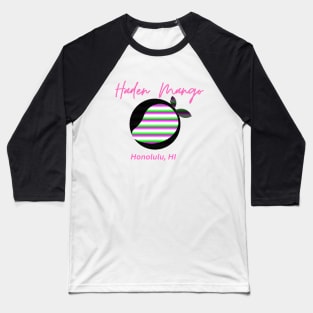 Neon Retro Haden Mango Baseball T-Shirt